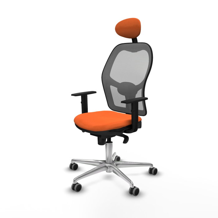 PIQUERAS Y CRESPO Silla de oficina Jorquera Naranja y Gris