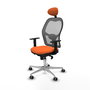 PIQUERAS Y CRESPO Silla de oficina Jorquera Naranja y Gris