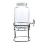 Inde Tarro Dispensador con Grifo, 4 Litros, Soporte de Metal La Mediterran, 18.1 cm Ancho x 31.5 cm Alto x 18 cm Largo (4 Unidades)