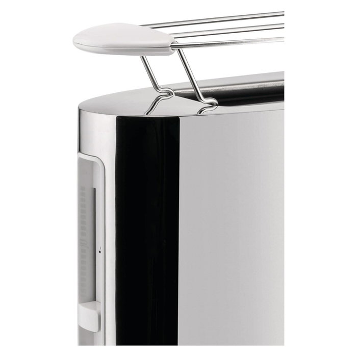 Alessi SG68 W Tostadora de Acero Inoxidable y PVC Blanco Alessi SG68 W Tostadora de Acero Inoxidable y PVC Blanco