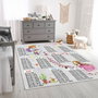 Conceptum Eexfab871 Alfombra de Pasillo 100% Poliéster Lavable Antideslizante Impresión 3D 100x200 cm