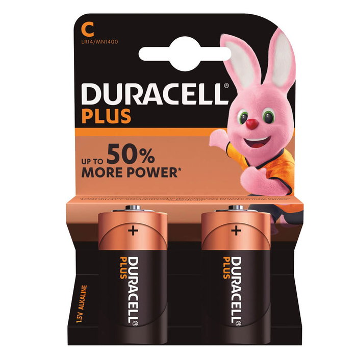 Duracell Pila alcalina Plus LR14 (C), Blíster 2 Duracell Pila alcalina Plus LR14 (C), Blíster 2