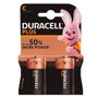 Duracell Pila alcalina Plus LR14 (C), Blíster 2
