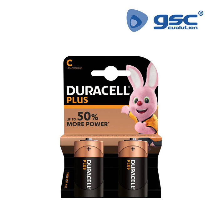 Duracell Pila alcalina Plus LR14 (C), Blíster 2 Duracell Pila alcalina Plus LR14 (C), Blíster 2