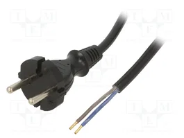 PLASTROL Cable de alimentación H05BQ-F 2x1mm² 3,8m