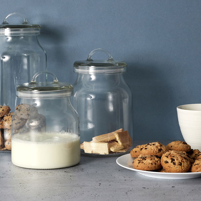 Cook Concept Bote Cristal 1,3 L Conserva Alimentos con Tapa y Asa