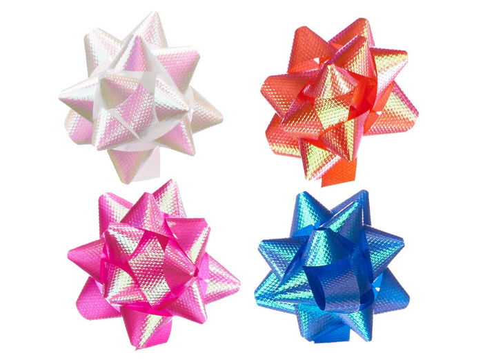 Pincello PVC 72 Lazos Pasteles Brillo 4 cm (Set de 12)