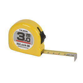 Tajima Flexometro Hi-Lock-16 3 Metros 16mm Cinta Acero Amarillo Homologado Caja ABS
