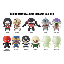 Marvel Colgantes PVC 3D Series 1 Zombies Expositor (24)