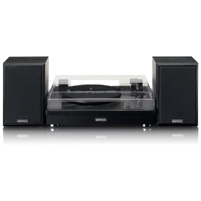 Lenco LS-101BK Tocadiscos de tracción por correa Negro