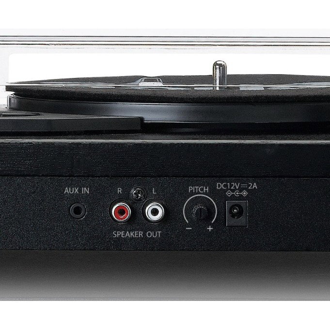 Lenco LS-101BK Tocadiscos de tracción por correa Negro