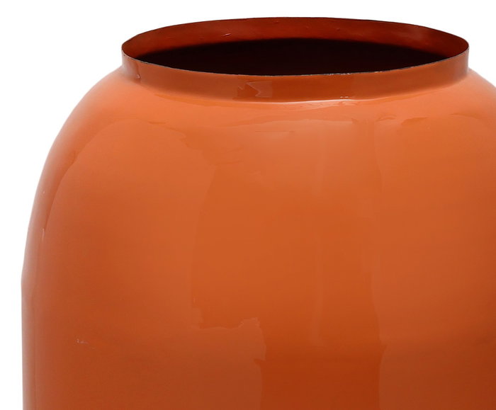 DKD Home Decor Jarrón de Hierro Lacado Terracota