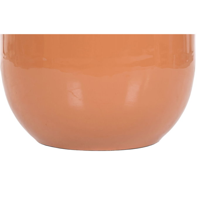 DKD Home Decor Jarrón de Hierro Lacado Terracota