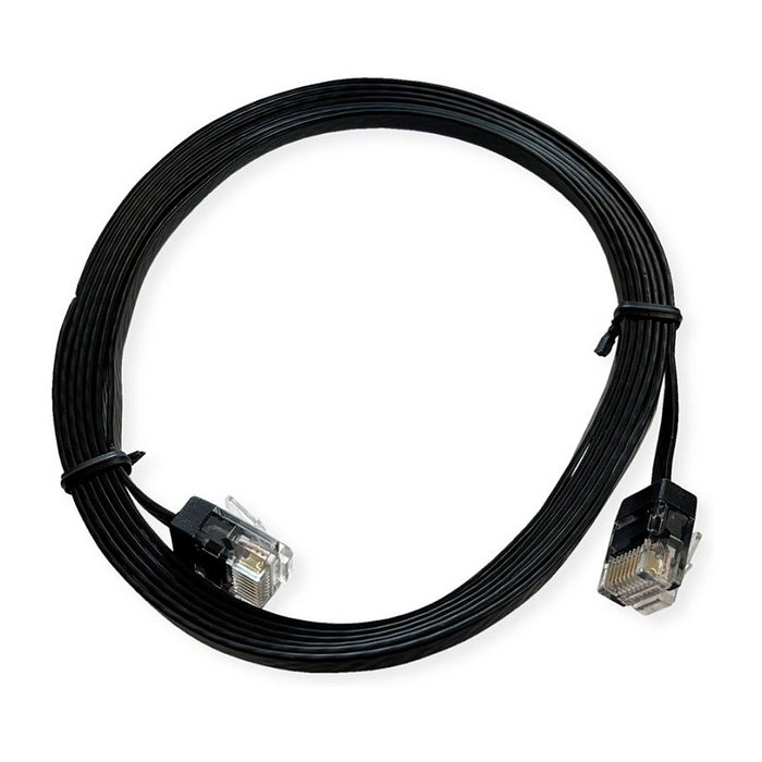 ROLINE Cable de red Cat6a U/UTP extra plano 1,5 m Negro