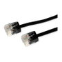 ROLINE Cable de red Cat6a U/UTP extra plano 1,5 m Negro