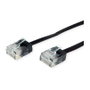 ROLINE Cable de red Cat6a U/UTP extra plano 1,5 m Negro