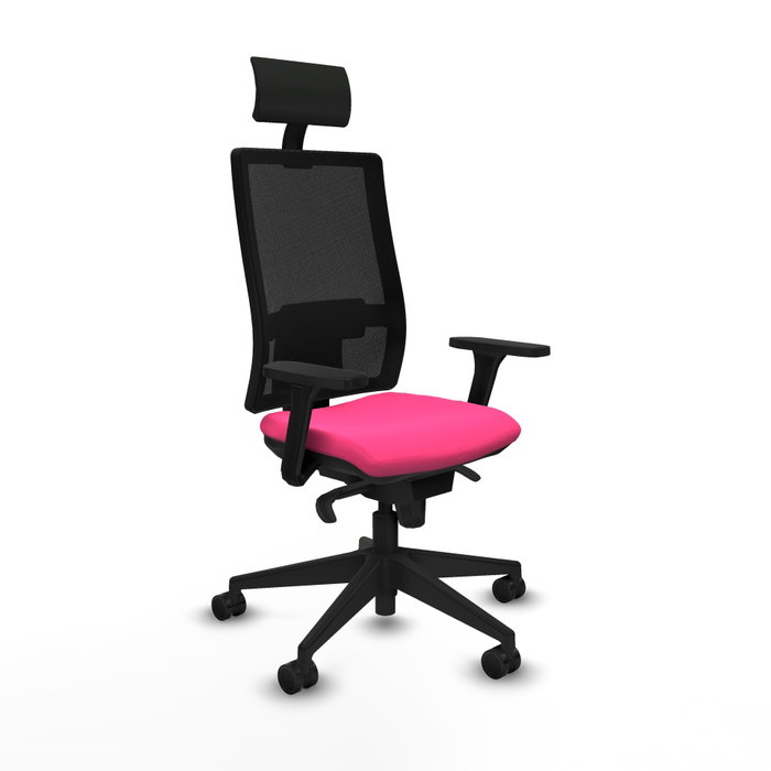 PIQUERAS Y CRESPO Silla de oficina Horna Rosa con Mecanismo Sincro PIQUERAS Y CRESPO Silla de oficina Horna Rosa con Mecanismo Sincro