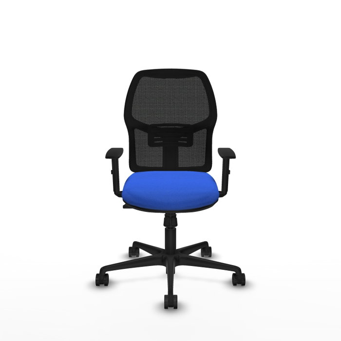 PIQUERAS Y CRESPO Silla de oficina Alfera Azul y Negro con mecanismo Sincro