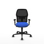 PIQUERAS Y CRESPO Silla de oficina Alfera Azul y Negro con mecanismo Sincro