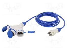 KEL Prolongador de alimentación EXTREM 3G2,5mm2 5m azul