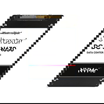 Western Digital Ultrastar DC SN630 WUS3BA119C7P3E3 SSD NVMe U.2 de 1.92 TB 2.5" - Velocidad lectura 2750 MB/s, escritura 1270 MB/s, encriptación hardware
