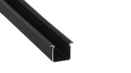 GreenIce Perfil de Aluminio KIMERA SKAGEN Anodizado Negro con Difusor Opal, 2,02 m