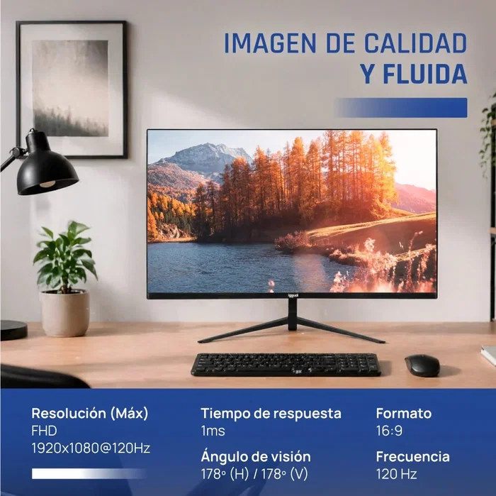 Iggual Monitor 27 IPS FHD 75Hz Slim