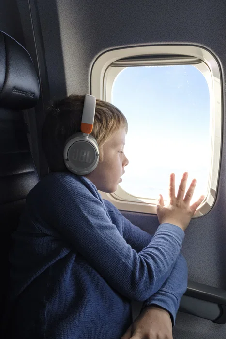 JBL JR460NC Auriculares Inalámbricos Diadema con Cancelación Activa de Ruido (ANC) Bluetooth 5.0 USB-C para Niños - Azul
