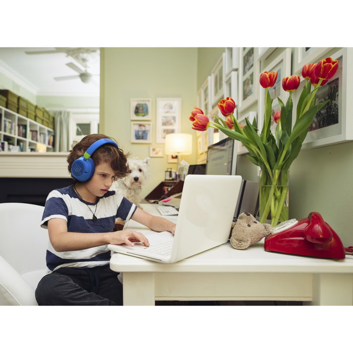 JBL JR 460 NC Auriculares Over-Ear con Noise-Cancelling para Niños - Azules