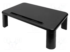 Digitus Elevador Ergonómico de Monitor Ajustable Negro