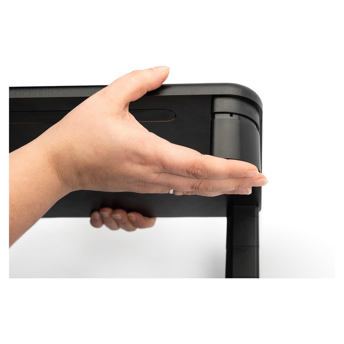 Digitus Soporte para Monitor y Portátil Ajustable en Altura, Negro