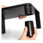 DIGITUS Base de monitor ergonómica ajustable negra