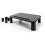 DIGITUS Base de monitor ergonómica ajustable negra