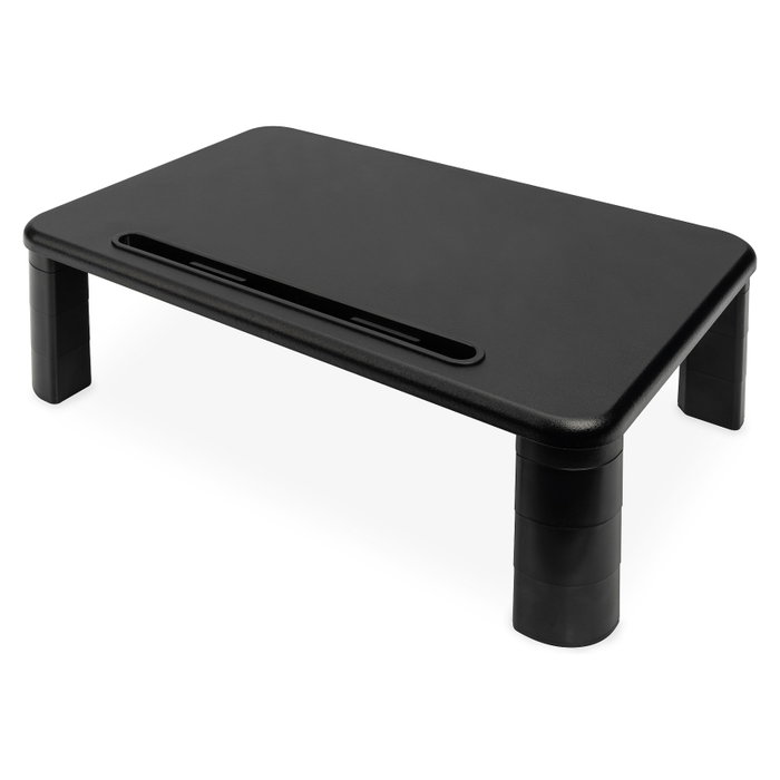 DIGITUS Base de monitor ergonómica ajustable negra