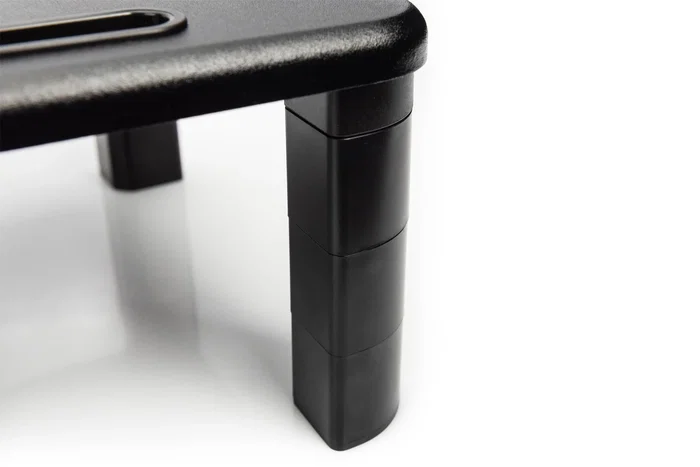 DIGITUS Base de monitor ergonómica ajustable negra