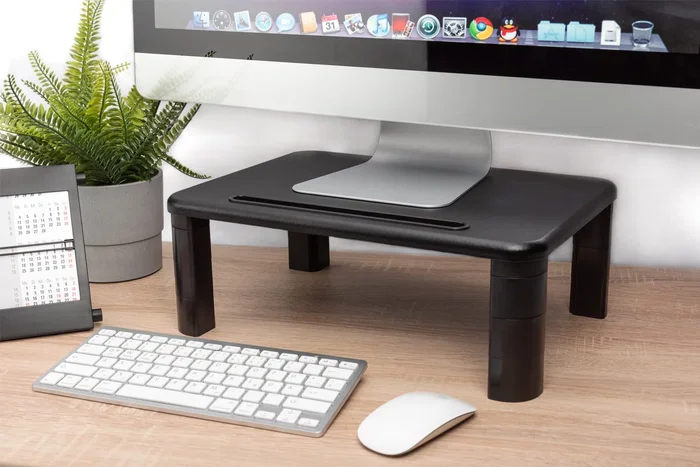 Digitus Elevador de Monitor Ergonómico Ajustable Negro