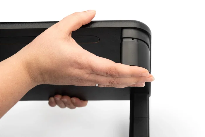 DIGITUS Base de monitor ergonómica ajustable negra