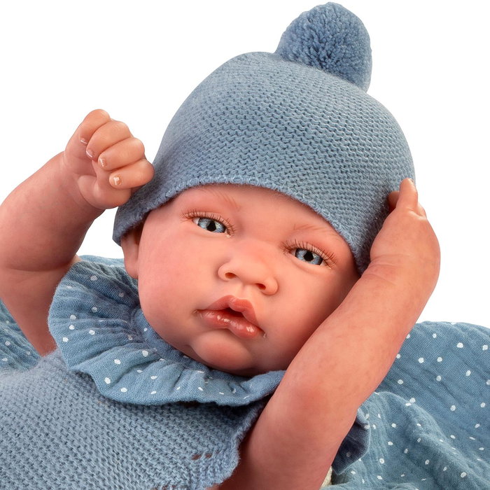 Muñecas Antonio Juan Muñeco Dulce Reborn Lui 80219 con Mantita Niño