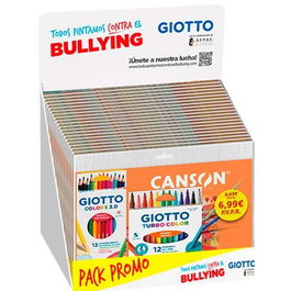 Giotto Pack Promo Dibujo con Papel Basik A4, Lápices y Rotuladores