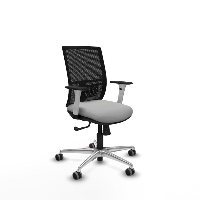 PIQUERAS Y CRESPO Silla de oficina Yunquera con mecanismo Sincro, Gris claro y Negro PIQUERAS Y CRESPO Silla de oficina Yunquera con mecanismo Sincro, Gris claro y Negro