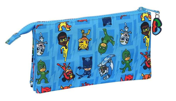 Portatodo Triple PJ Masks Azul 22 x 12 x 3 cm