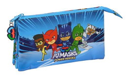 Portatodo Triple PJ Masks Azul 22 x 12 x 3 cm