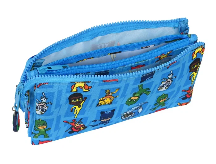 Safta Portatodo Triple PJ Masks Azul