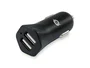 Conceptronic CARDEN03B Cargador USB para Coche, 2 Puertos 2.4A / 12W Total, Negro