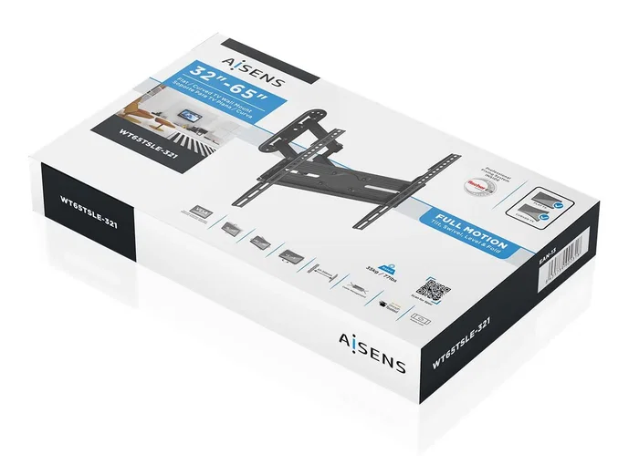 Aisens Soporte WT65TSLE-321 Giratorio e Inclinable para TV/Monitor 32-65 pulgadas