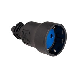 Solera Base Aerea PVC 707c 16A 250V Negra Sujetacables Abatible Retractilada