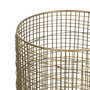 Jarrón Dorado Hierro Decoración 21 X 21 X 40 cm