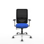 PIQUERAS Y CRESPO Silla de oficina Zulema con Mecanismo Sincro/Traslack, Azul y Negro