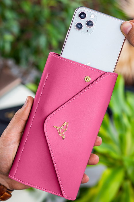 Zoozie Bags Cartera Fucsia Mujer 20x3x10 cm Piel PU