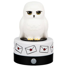 PALADONE Lámpara Protector de Habitación Hedwig Harry Potter con Sensor de Movimiento, Sonidos Oficiales y Función de Luz Nocturna, USB/Pilas